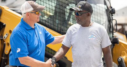 Two men shaking hands